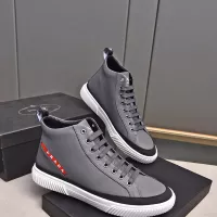 Cheap Prada High Top Shoes For Men #1367635 Replica Wholesale [$82.00 USD] [ITEM#1367635] on Replica Prada High Top Shoes