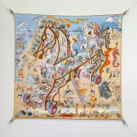 Cheap Hermes Silk Squares #1367900 Replica Wholesale [$64.00 USD] [ITEM#1367900] on Replica Hermes Scarf
