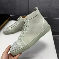 Cheap Christian Louboutin High Top Shoes For Women #1368090 Replica Wholesale [$96.00 USD] [ITEM#1368090] on Replica Christian Louboutin High Top Shoes