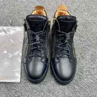 Cheap Giuseppe Zanotti High Tops Shoes For Men #1368334 Replica Wholesale [$98.00 USD] [ITEM#1368334] on Replica Giuseppe Zanotti High Tops Shoes
