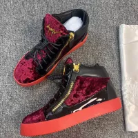 Cheap Giuseppe Zanotti High Tops Shoes For Men #1368338 Replica Wholesale [$98.00 USD] [ITEM#1368338] on Replica Giuseppe Zanotti High Tops Shoes