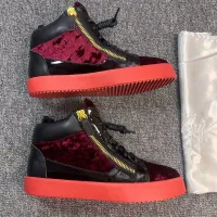 Cheap Giuseppe Zanotti High Tops Shoes For Men #1368338 Replica Wholesale [$98.00 USD] [ITEM#1368338] on Replica Giuseppe Zanotti High Tops Shoes