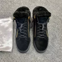 Cheap Giuseppe Zanotti High Tops Shoes For Men #1368340 Replica Wholesale [$100.00 USD] [ITEM#1368340] on Replica Giuseppe Zanotti High Tops Shoes