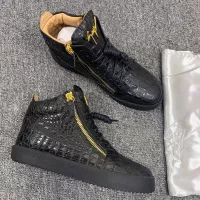Cheap Giuseppe Zanotti High Tops Shoes For Men #1368344 Replica Wholesale [$102.00 USD] [ITEM#1368344] on Replica Giuseppe Zanotti High Tops Shoes