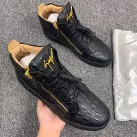 Cheap Giuseppe Zanotti High Tops Shoes For Men #1368344 Replica Wholesale [$102.00 USD] [ITEM#1368344] on Replica Giuseppe Zanotti High Tops Shoes