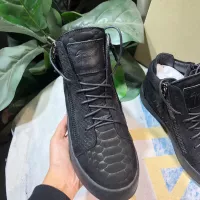 Cheap Giuseppe Zanotti High Tops Shoes For Men #1368346 Replica Wholesale [$102.00 USD] [ITEM#1368346] on Replica Giuseppe Zanotti High Tops Shoes