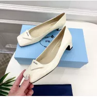 Cheap Prada High-heeled Shoes For Women #1368723 Replica Wholesale [$108.00 USD] [ITEM#1368723] on Replica Prada High-heeled Shoes