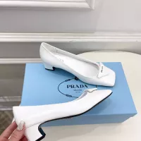 Cheap Prada High-heeled Shoes For Women #1368724 Replica Wholesale [$108.00 USD] [ITEM#1368724] on Replica Prada High-heeled Shoes
