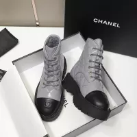 Cheap Chanel Boots For Women #1368729 Replica Wholesale [$115.00 USD] [ITEM#1368729] on Replica Chanel Boots