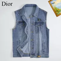 Cheap Christian Dior Jackets Sleeveless For Men #1368965 Replica Wholesale [$60.00 USD] [ITEM#1368965] on Replica Christian Dior Jackets