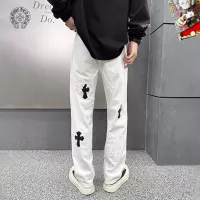 Cheap Chrome Hearts Jeans For Men #1369599 Replica Wholesale [$48.00 USD] [ITEM#1369599] on Replica Chrome Hearts Jeans
