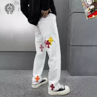 Cheap Chrome Hearts Jeans For Men #1369608 Replica Wholesale [$48.00 USD] [ITEM#1369608] on Replica Chrome Hearts Jeans