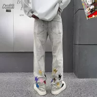 Cheap Amiri Jeans For Men #1369611 Replica Wholesale [$48.00 USD] [ITEM#1369611] on Replica Amiri Jeans
