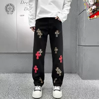 Cheap Chrome Hearts Jeans For Men #1369616 Replica Wholesale [$48.00 USD] [ITEM#1369616] on Replica Chrome Hearts Jeans