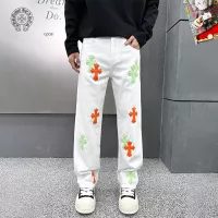 Cheap Chrome Hearts Jeans For Men #1369617 Replica Wholesale [$48.00 USD] [ITEM#1369617] on Replica Chrome Hearts Jeans