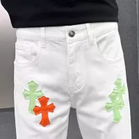 Cheap Chrome Hearts Jeans For Men #1369617 Replica Wholesale [$48.00 USD] [ITEM#1369617] on Replica Chrome Hearts Jeans