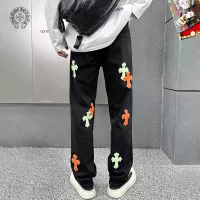 Cheap Chrome Hearts Jeans For Men #1369618 Replica Wholesale [$48.00 USD] [ITEM#1369618] on Replica Chrome Hearts Jeans