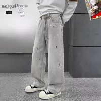 Cheap Balmain Jeans For Men #1369621 Replica Wholesale [$48.00 USD] [ITEM#1369621] on Replica Balmain Jeans