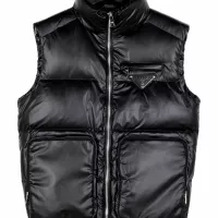 Cheap Prada Down Feather Coat Sleeveless For Unisex #1369788 Replica Wholesale [$135.00 USD] [ITEM#1369788] on Replica Prada Down Feather Coat