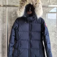 Cheap Canada Goose Down Feather Coat Long Sleeved For Women #1369823 Replica Wholesale [$205.00 USD] [ITEM#1369823] on Replica Canada Goose Down Feather Coat