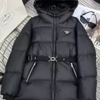 Cheap Prada Down Feather Coat Long Sleeved For Women #1369833 Replica Wholesale [$230.00 USD] [ITEM#1369833] on Replica Prada Down Feather Coat