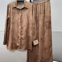 Cheap Hermes Pajamas Long Sleeved For Women #1370164 Replica Wholesale [$98.00 USD] [ITEM#1370164] on Replica Hermes Tracksuits