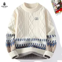 Cheap Prada Sweaters Long Sleeved For Men #1370438 Replica Wholesale [$48.00 USD] [ITEM#1370438] on Replica Prada Sweaters