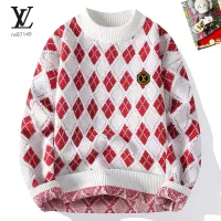 Cheap Louis Vuitton LV Sweaters Long Sleeved For Men #1370493 Replica Wholesale [$48.00 USD] [ITEM#1370493] on Replica Louis Vuitton LV Sweaters