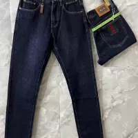 Cheap Gucci Jeans For Men #1370600 Replica Wholesale [$52.00 USD] [ITEM#1370600] on Replica Gucci Jeans