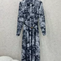 Cheap Christian Dior Dresses Long Sleeved For Women #1370617 Replica Wholesale [$132.00 USD] [ITEM#1370617] on Replica Christian Dior Dresses