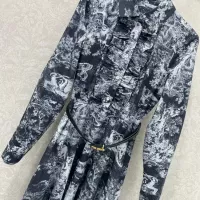Cheap Christian Dior Dresses Long Sleeved For Women #1370617 Replica Wholesale [$132.00 USD] [ITEM#1370617] on Replica Christian Dior Dresses