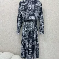 Cheap Christian Dior Dresses Long Sleeved For Women #1370617 Replica Wholesale [$132.00 USD] [ITEM#1370617] on Replica Christian Dior Dresses