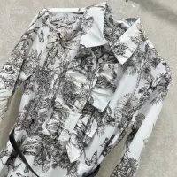 Cheap Christian Dior Dresses Long Sleeved For Women #1370618 Replica Wholesale [$132.00 USD] [ITEM#1370618] on Replica Christian Dior Dresses