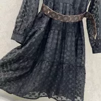 Cheap Louis Vuitton LV Dresses Long Sleeved For Women #1370619 Replica Wholesale [$155.00 USD] [ITEM#1370619] on Replica Louis Vuitton LV Dresses
