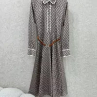 Cheap Gucci Dresses Long Sleeved For Women #1370620 Replica Wholesale [$132.00 USD] [ITEM#1370620] on Replica Gucci Dresses