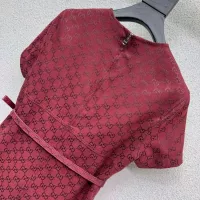 Cheap Gucci Dresses Short Sleeved For Women #1370623 Replica Wholesale [$128.00 USD] [ITEM#1370623] on Replica Gucci Dresses