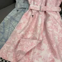 Cheap Christian Dior Dresses Short Sleeved For Women #1370630 Replica Wholesale [$82.00 USD] [ITEM#1370630] on Replica Christian Dior Dresses