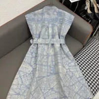 Cheap Christian Dior Dresses Short Sleeved For Women #1370631 Replica Wholesale [$82.00 USD] [ITEM#1370631] on Replica Christian Dior Dresses