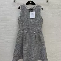 Cheap Chanel Dresses Sleeveless For Women #1370635 Replica Wholesale [$132.00 USD] [ITEM#1370635] on Replica Chanel Dresses