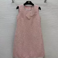 Cheap Chanel Dresses Sleeveless For Women #1370638 Replica Wholesale [$128.00 USD] [ITEM#1370638] on Replica Chanel Dresses