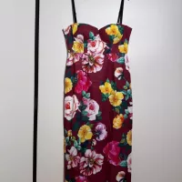 Cheap Dolce &amp; Gabbana Dresses Sleeveless For Women #1370643 Replica Wholesale [$102.00 USD] [ITEM#1370643] on Replica Dolce &amp; Gabbana Dresses