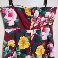 Cheap Dolce &amp; Gabbana Dresses Sleeveless For Women #1370643 Replica Wholesale [$102.00 USD] [ITEM#1370643] on Replica Dolce &amp; Gabbana Dresses