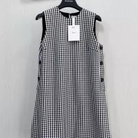 Cheap Christian Dior Dresses Sleeveless For Women #1370645 Replica Wholesale [$115.00 USD] [ITEM#1370645] on Replica Christian Dior Dresses