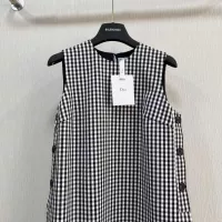 Cheap Christian Dior Dresses Sleeveless For Women #1370645 Replica Wholesale [$115.00 USD] [ITEM#1370645] on Replica Christian Dior Dresses