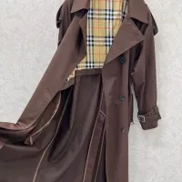 Cheap Burberry Trench Coat Long Sleeved For Women #1370673 Replica Wholesale [$160.00 USD] [ITEM#1370673] on Replica Burberry Trench Coat