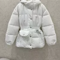 Cheap Prada Down Feather Coat Long Sleeved For Women #1370812 Replica Wholesale [$245.00 USD] [ITEM#1370812] on Replica Prada Down Feather Coat