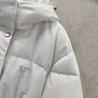Cheap Prada Down Feather Coat Long Sleeved For Women #1370812 Replica Wholesale [$245.00 USD] [ITEM#1370812] on Replica Prada Down Feather Coat