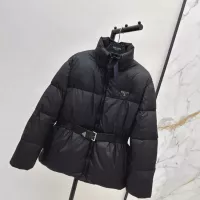 Cheap Prada Down Feather Coat Long Sleeved For Women #1370832 Replica Wholesale [$210.00 USD] [ITEM#1370832] on Replica Prada Down Feather Coat