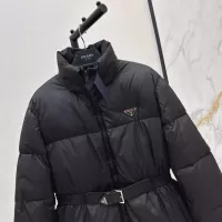 Cheap Prada Down Feather Coat Long Sleeved For Women #1370832 Replica Wholesale [$210.00 USD] [ITEM#1370832] on Replica Prada Down Feather Coat