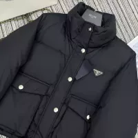 Cheap Prada Down Feather Coat Long Sleeved For Women #1370839 Replica Wholesale [$100.00 USD] [ITEM#1370839] on Replica Prada Down Feather Coat